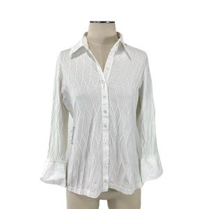 Anne Fontaine- White Diamond Passage Button Down 5